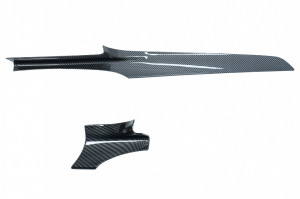 Trim Interior Consola compatibil cu Mercedes-Benz C-Class W205 2014-2018 GLC X253 2015-2018 Carbon Fiber Style LHD - Img 2