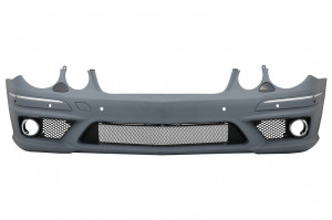 Ansamblu Bara Fata cu Proiectoare de ceata compatibil cu Mercedes E-Class W211 Facelift 2002-2009 si Grila Centrala - Img 5