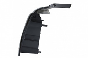 Ansamblu Grila Centrala si Grile Laterale compatibil cu Land Range Rover Sport L320 2005-2008 Autobiography Look Editie Rosu Negru - Img 6