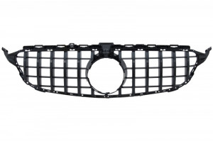 Bara Fata cu Grila Negru compatibil cu Mercedes C-Class W205 2014-2018 C63 Design - Img 3