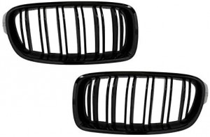Bara Fata cu Grile Centrale compatibil cu BMW Seria 3 F30 F31 Non LCI & LCI 2011-2018 M4 Design - Img 3