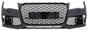 Bara Fata & Difuzor Bara Spate cu Ornamente Evacuare compatibil cu AUDI A7 4G 2a7010-2014 RS7 Design - Img 4