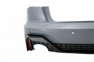 Bara Spate cu ornamente evacuare compatibil cu Audi A6 C8 4K Sedan 2018-> RS Design - Img 4