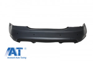 Bara Spate Mercedes S-Class W221 2005-2011 cu Ornamente pentru evacuare si Stopuri LED - Img 2