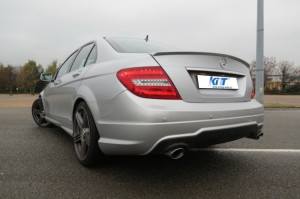Difuzor Bara Spate compatibil cu MERCEDES C-Class W204 2011-2014 C350 Style Sport Line - Img 7