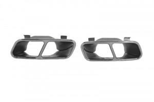Difuzor Bara Spate Compatibil cu Mercedes CLA W117 2013-> Sport Pack cu Tipsuri de Evacuare Crom - Img 5
