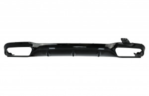 Difuzor Bara Spate compatibil cu Mercedes E-Class W213 2016-2019 E63 Design Negru Lucios - Img 2