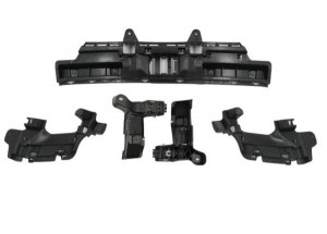 Difuzor Bara Spate compatibil cu Mercedes GLC X253 SUV 2020-> GLC63 Evacuari Negre Night Package Design - Img 5