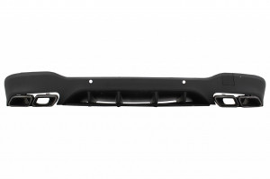 Difuzor Bara Spate cu Evacuari Negre compatibil cu Mercedes GLC X253 SUV 2015-2019 GLC63 Design Night Package - Img 2