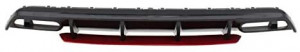 Difuzor Bara Spate cu Ornamente compatibil cu Mercedes W176 A-Class 2012-2018 A45 Facelift Design - Img 4