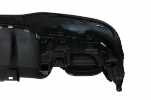 Difuzor Bara Spate cu Ornamente Evacuare compatibil cu Mercedes GLE W166 SUV Sport Line 2015-2018 - Img 6
