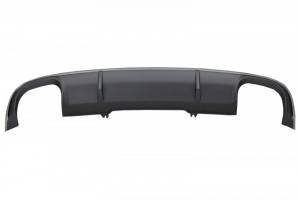 Difuzor Bara Spate cu Ornamente Evacuare si Eleron Portbagaj compatibil cu Audi A4 B9 8W Sedan Avant 2016-2018 S4 Design pentru Bara Standard
