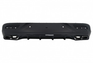 Difuzor Bara Spate cu Ornamente Evacuari Crom compatibil cu Mercedes GLE Coupe C292 Sport Line 2015-2019 GLE63 Design