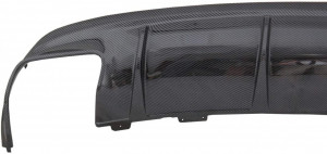 Difuzor Bara Spate cu Ornamente pentru sistemul de evacuare Crom compatibil cu MERCEDES CLA W117 2013-2018 Facelift CLA45 Desing Carbon - Img 5