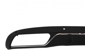 Difuzor Bara Spate Cu Ornamente tobe Negre compatibil cu Mercedes C-Class W205 S205 2014-2018 C63 Design pentru echipare Standard - Img 5