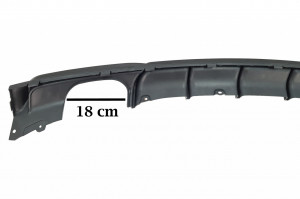 Difuzor Bara Spate Negru cu Ornamente Evacuare Duble compatibil cu BMW Seria 3 F30 F31 2011-> M Performance M3 Design - Img 4