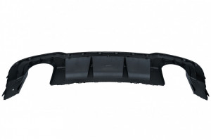 Difuzor Bara Spate Negru Lucios si Sistem de evacuare compatibil cu Audi A3 8V Facelift 2016-2019 Sedan Cabrio RS3 Design doar pentru bara S-Line - Img 2