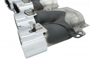 Difuzor Bara Spate Ornamente toba compatibil cu Mercedes CLS-Class C257 2018-> CLS53 Design Silver - Img 6