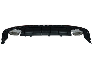 Difuzor Bara Spate si Ornamente Evacuare compatibil cu Audi A6 C8 4K Avant Sedan 2018-> RS6 Design Rosu - Img 4