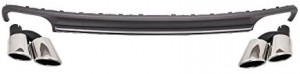 Difuzor Bara Spate si Ornamente Evacuare compatibil cu Audi A7 4G 2010-2014 S7 Facelift Design