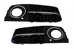 Difuzor Bara Spate si Ornamente toba compatibil cu AUDI A4 B8 Pre Facelift Sedan sau Avant 2008-2011 S-Line Design doar Bara Standard - Img 8