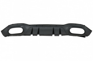 Difuzor cu Grila Aripa Aerisiri Laterale si Ornamente bara fata flapsuri compatibil cu Mercedes A-Class V177 Sedan 2018-> Evacuari Crom - Img 3