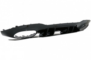 Difuzor cu Grila Aripa Aerisiri Laterale si Ornamente bara fata flapsuri & Capace Oglinzi compatibil cu Mercedes A-Class V177 Sedan 2018-> Evacuari Crom - Img 5