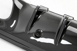 Difuzor cu ornamente evacuare compatibil cu Mercedes C-Class W205 S205 2014-2020 C43 Design pentru bara AMG Sport Line - Img 4