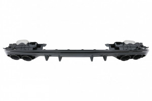 Difuzor cu ornamente evacuare si Eleron Portbagaj compatibil cu Mercedes C-Class W205 2014-2020 pentru bara AMG Sport Line - Img 5