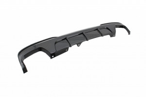 Difuzor de aer cu evacuare dubla compatibil cu BMW F10 F11 Seria 5 2011-2017 M-Performance Design Negru Lucios - Img 3
