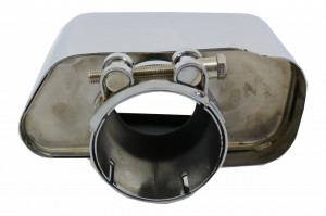 Difuzor de aer cu evacuare dubla compatibil cu BMW F10 Seria 5 2011-2017 550I Design+Tobe Ornamente Sistemul de Evacuare - Img 4
