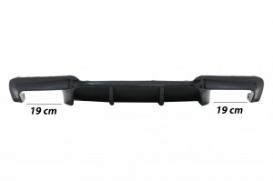 Difuzor de aer cu evacuare dubla compatibil cu BMW Seria 5 F10 F11 2011-2017 M-Performance Design Negru Lucios - Img 2