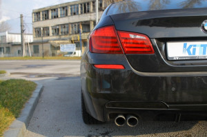 Difuzor de aer cu evacuare dubla stanga compatibil cu BMW Seria 5 F10 F11 2011-2017 M-Performance Design - Img 4