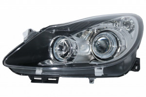 Faruri Angel Eyes compatibil cu OPEL Corsa D 2006-2014 Negru - Img 3