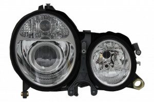 Faruri compatibil cu Mercedes E-Class W210 1999-2002 Chrome Facelift Design - Img 2