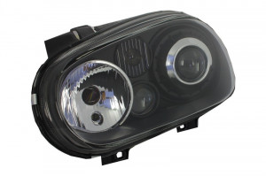 Faruri compatibil cu VW Golf 4 1997-2003 R32 Look Negru - Img 3