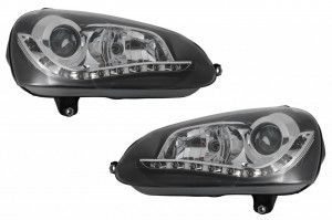 Faruri DAYLIGHT compatibil cu VW Golf V 5 (2003-2009) Negru - Img 4