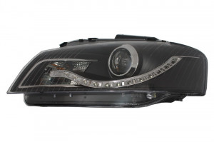 Faruri DRL compatibil cu Audi A3 8P 2003-2008 DAYLIGHT Negru - Img 3