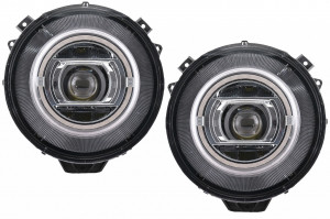 Faruri Full LED compatibil cu Mercedes G-Class W463 2005-2017 Crom Facelift 2018 Design cu Dynamic Start Up