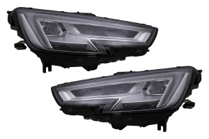 Faruri LED compatibil cu Audi A4 B9 8W 2016-2018 conversie de la Xenon la LED