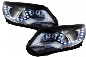 Faruri LED compatibil cu VW Tiguan MK I Facelift 2012-2015 OEM Xenon Design - Img 2
