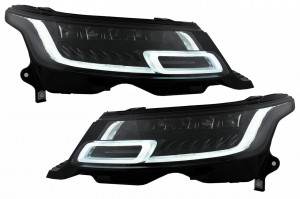 Faruri LED compatibile cu Rover Range Sport L494 2013-2017 cu Semnal Dinamic Conversie la 2018-up Matrix Look