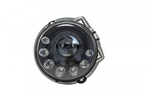 Faruri LED DRL compatibil cu Mercedes G-Class W463 1989-2012 Bi-Xenon Design Negru - Img 2