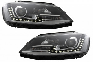 Faruri LED DRL compatibil cu VW Jetta Mk6 VI 2011-2017 GTI OE Design