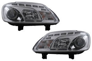 Faruri LED DRL DAYLIGHT compatibil cu VW Touran/Caddy 2003-2006 Crom