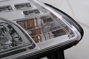 Faruri LED DRL DAYLIGHT compatibil cu VW Touran/Caddy 2003-2006 Crom - Img 4