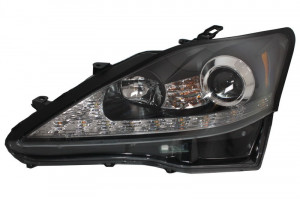 Faruri LED DRL dinamic compatibil cu LEXUS IS XE20 2006-2013 Negru - Img 3
