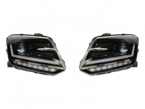 Faruri Osram LED DRL compatibil cu VW Amarok (2010-up) Semnal Dinamic Secvential Negru