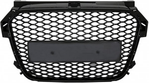 Grila Centrala AUDI A1 Facelift 2015-2018 Fara Emblema compatibil Design Negru Lucios