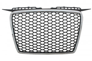 Grila Centrala compatibil cu AUDI A3 8P 2004-2007 RS Design Negru/Crom